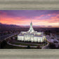 Mt Timpanogos Winter Sunset Aerial