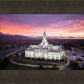 Mt Timpanogos Winter Sunset Aerial