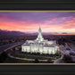 Mt Timpanogos Winter Sunset Aerial