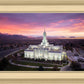Mt Timpanogos Winter Sunset Aerial