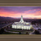 Mt Timpanogos Winter Sunset Aerial