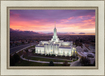 Mt Timpanogos Winter Sunset Aerial