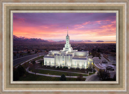 Mt Timpanogos Winter Sunset Aerial