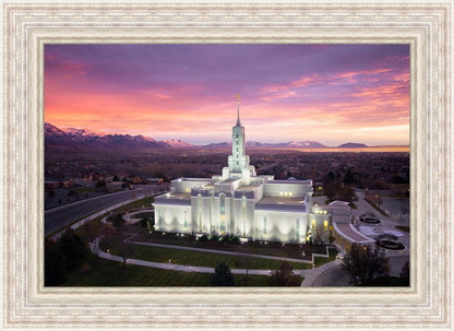 Mt Timpanogos Winter Sunset Aerial
