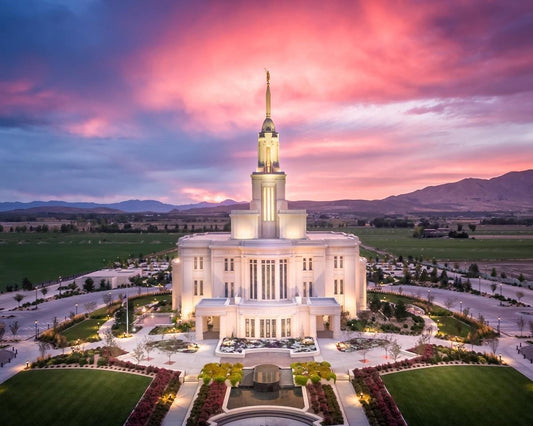 Payson West Evening Aerial Gallery Wrap