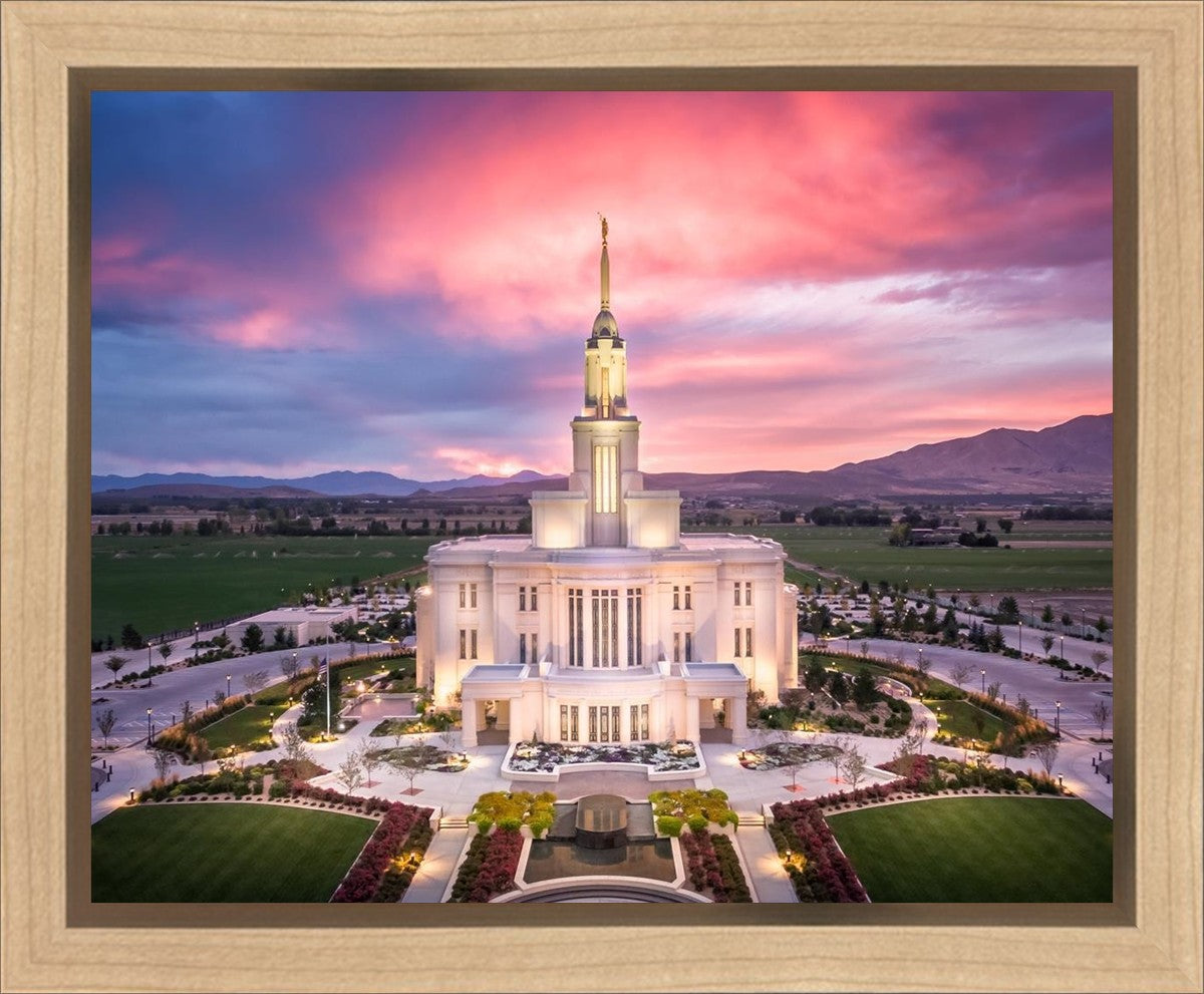 Payson West Evening Aerial Gallery Wrap