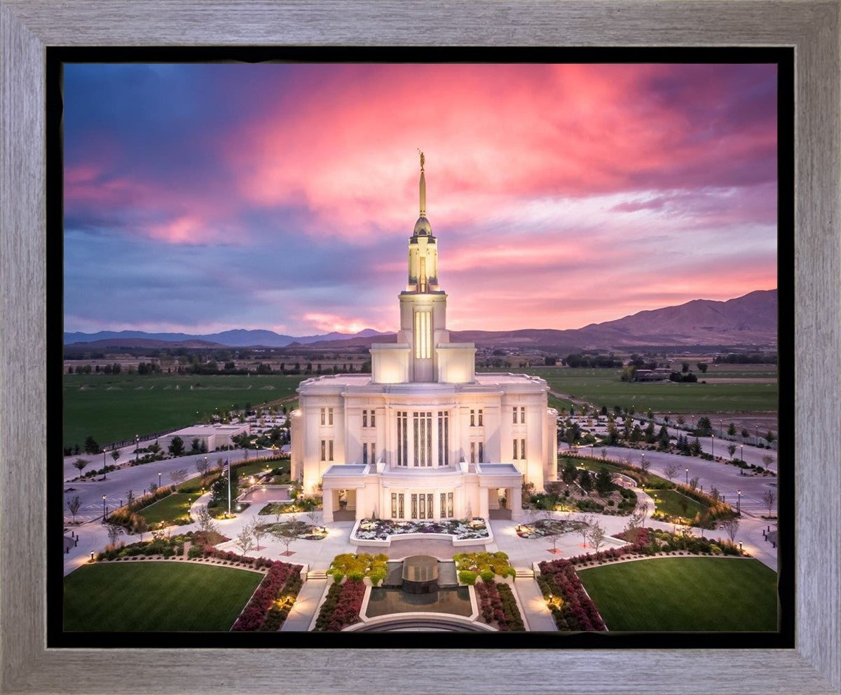 Payson West Evening Aerial Gallery Wrap