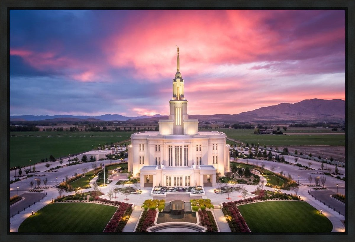 Payson West Evening Aerial Gallery Wrap