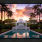 Laie Fountain Sunset