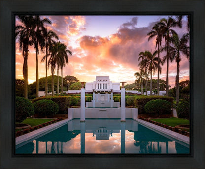 Laie Fountain Sunset
