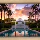 Laie Fountain Sunset