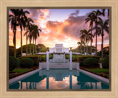 Laie Fountain Sunset