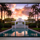 Laie Fountain Sunset