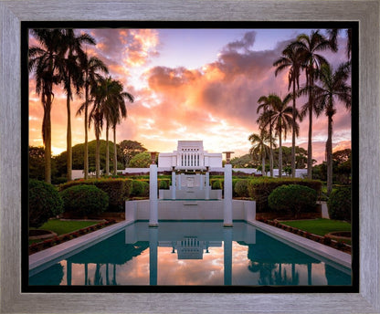 Laie Fountain Sunset