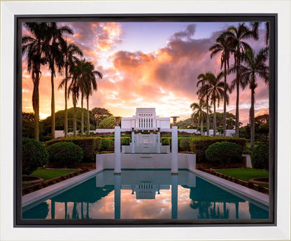 Laie Fountain Sunset