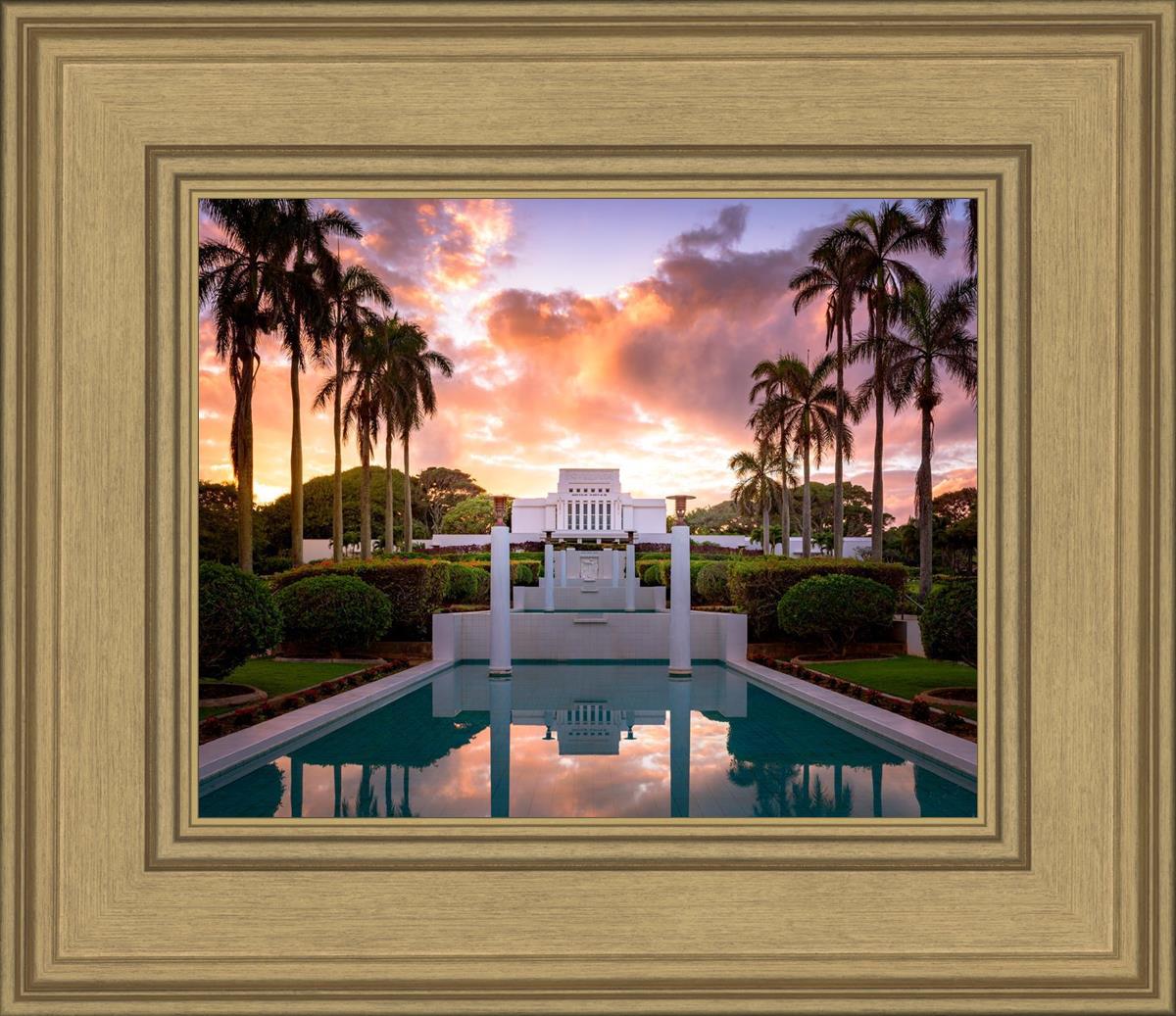 Laie Fountain Sunset