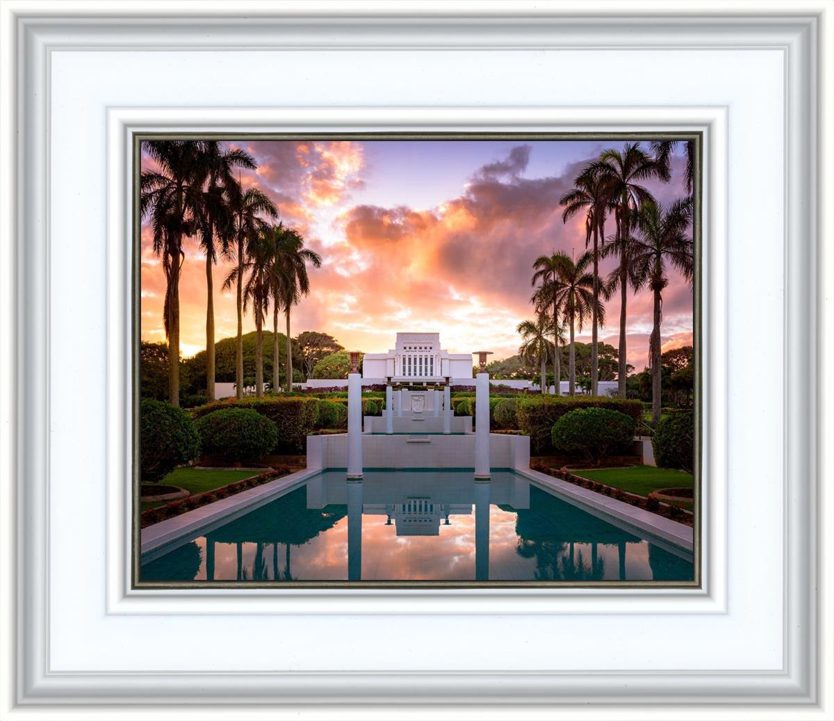 Laie Fountain Sunset