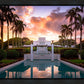 Laie Fountain Sunset