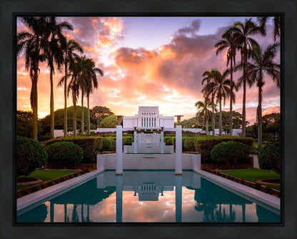 Laie Fountain Sunset