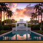 Laie Fountain Sunset