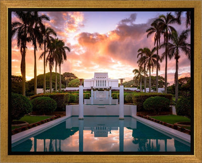 Laie Fountain Sunset