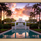 Laie Fountain Sunset