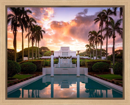 Laie Fountain Sunset