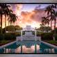 Laie Fountain Sunset
