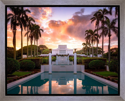 Laie Fountain Sunset