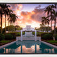 Laie Fountain Sunset
