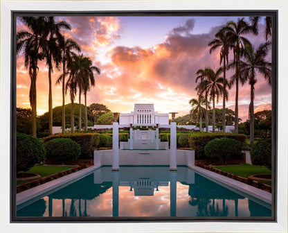 Laie Fountain Sunset