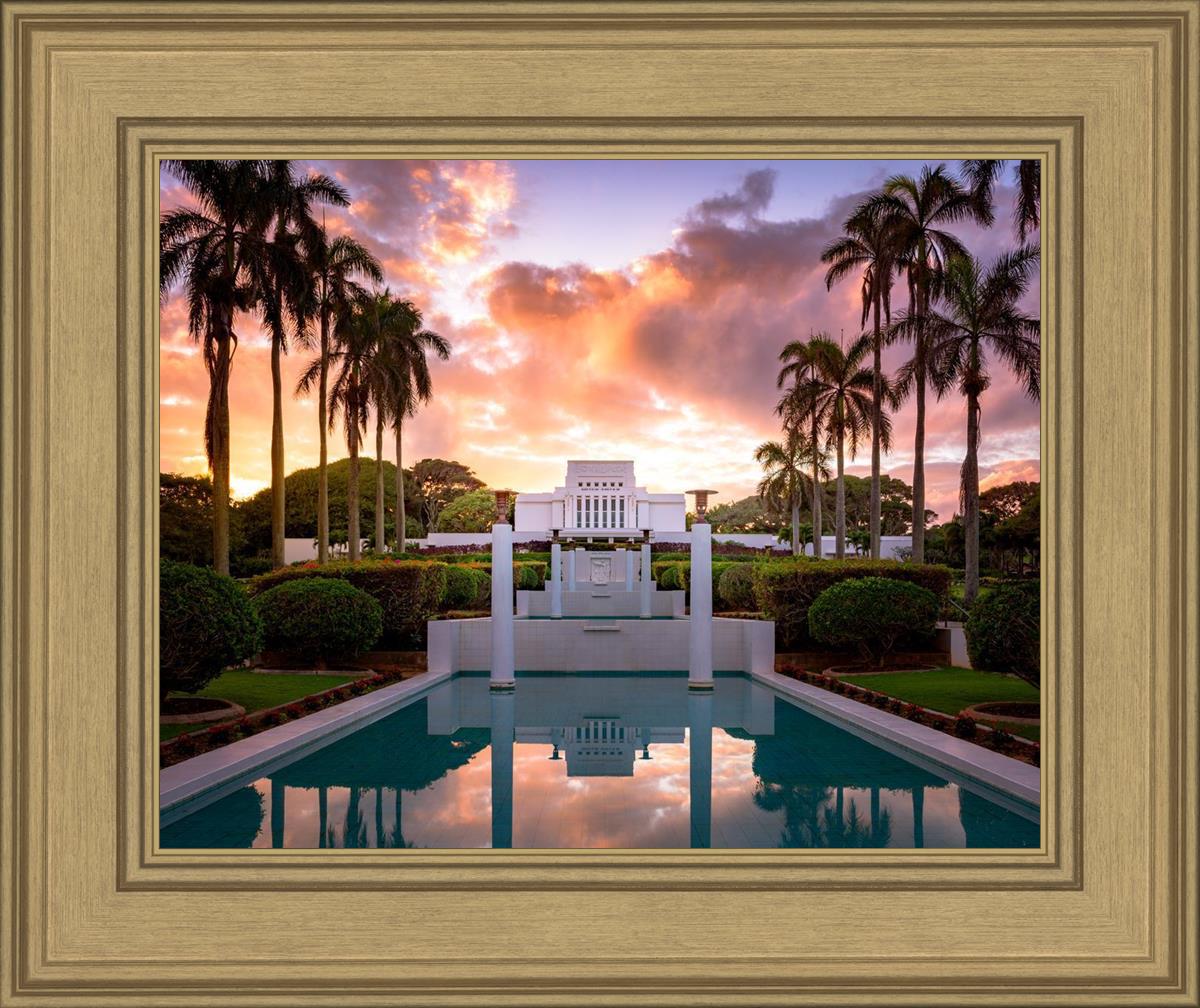 Laie Fountain Sunset