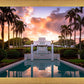 Laie Fountain Sunset