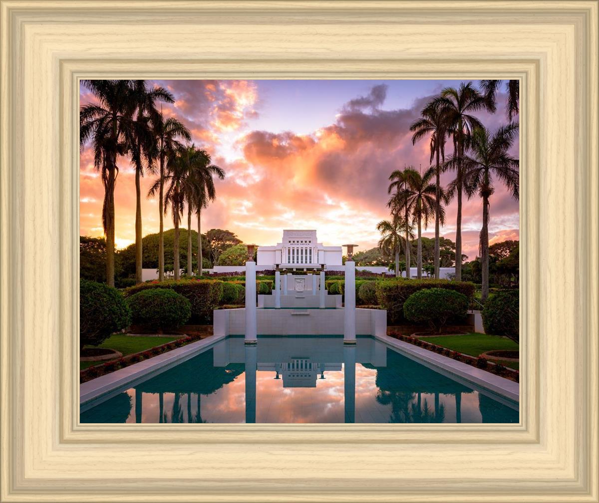 Laie Fountain Sunset