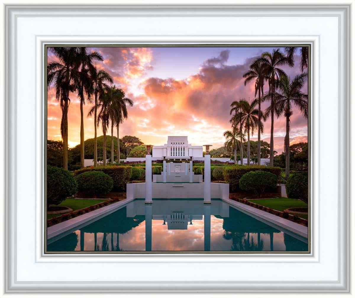 Laie Fountain Sunset