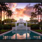 Laie Fountain Sunset