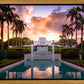 Laie Fountain Sunset