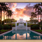 Laie Fountain Sunset