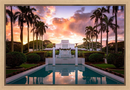 Laie Fountain Sunset