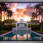 Laie Fountain Sunset