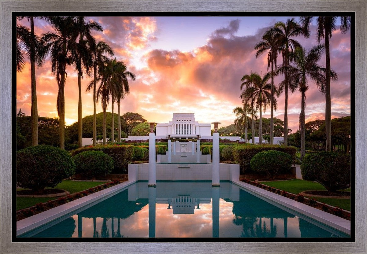 Laie Fountain Sunset