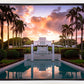Laie Fountain Sunset