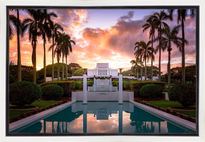 Laie Fountain Sunset