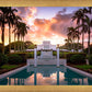 Laie Fountain Sunset