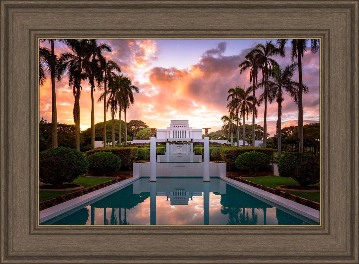 Laie Fountain Sunset