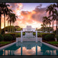 Laie Fountain Sunset