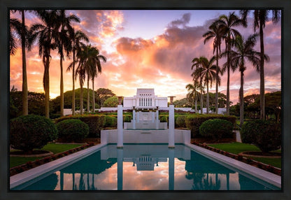 Laie Fountain Sunset