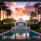 Laie Fountain Sunset
