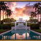 Laie Fountain Sunset