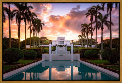 Laie Fountain Sunset